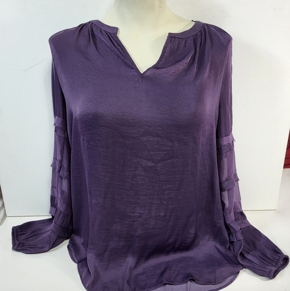 Simply Vera Vera Wang Purple Top - Picture 4 of 7